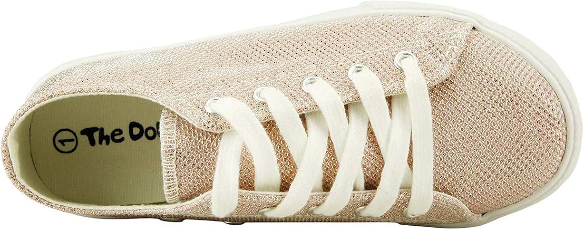 The Doll Maker Unisex Boy's and Girl's Slip-on Sneaker Shoe 7 Toddler Sparkle Pink