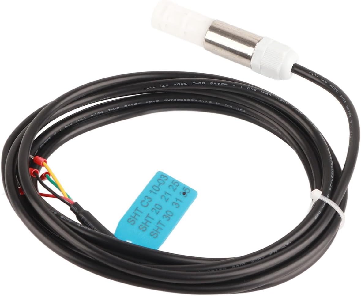 Temperature Humidity Sensor Probe 300cm Digital Soil Sensor I2C Output DC3.3V for Measurement Greenhouse ers