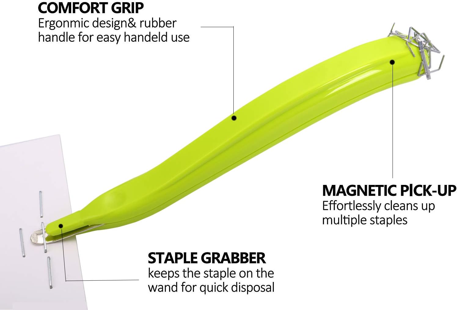 Professional Magnetic Staple Remover Puller Staple Puller Tool Staples Remover Staple Removal Tool for School Office Home (3) : Office Products