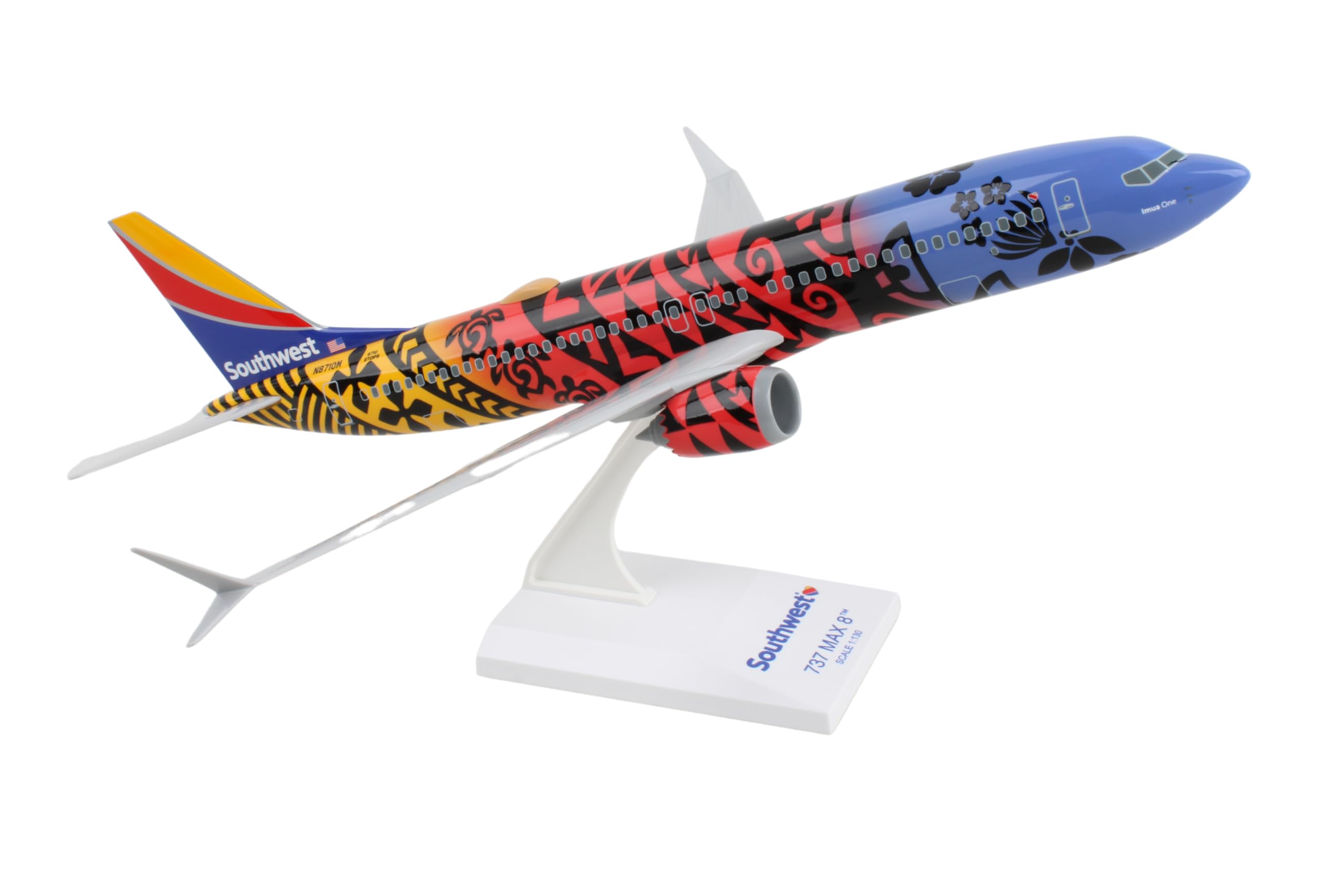 Amazon.com: SkyMarks Southwest 737MAX8 1/130 IMUA ONE : Arts