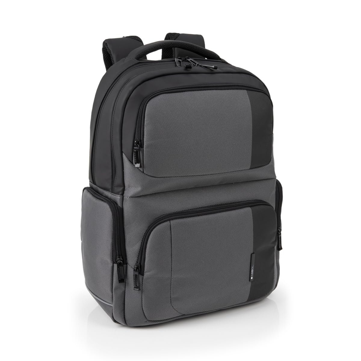 Gabol - Mochila Impermeable para Portátil 14" Record con Capacidad 16,7L - Peso Ligero de 0,98kg y Medidas 32x39x17 cm - Material Resistente al Agua - Diseño Español - Gris y Negro