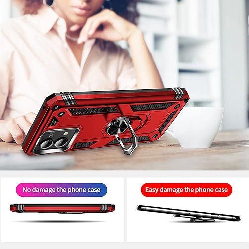Miniatura 6 de Funda para Moto G Stylus 5G 2023, Motorola G Stylus 5G 2023 con protector de pantalla HD, fundas protectoras de grado militar con anillo para Moto G