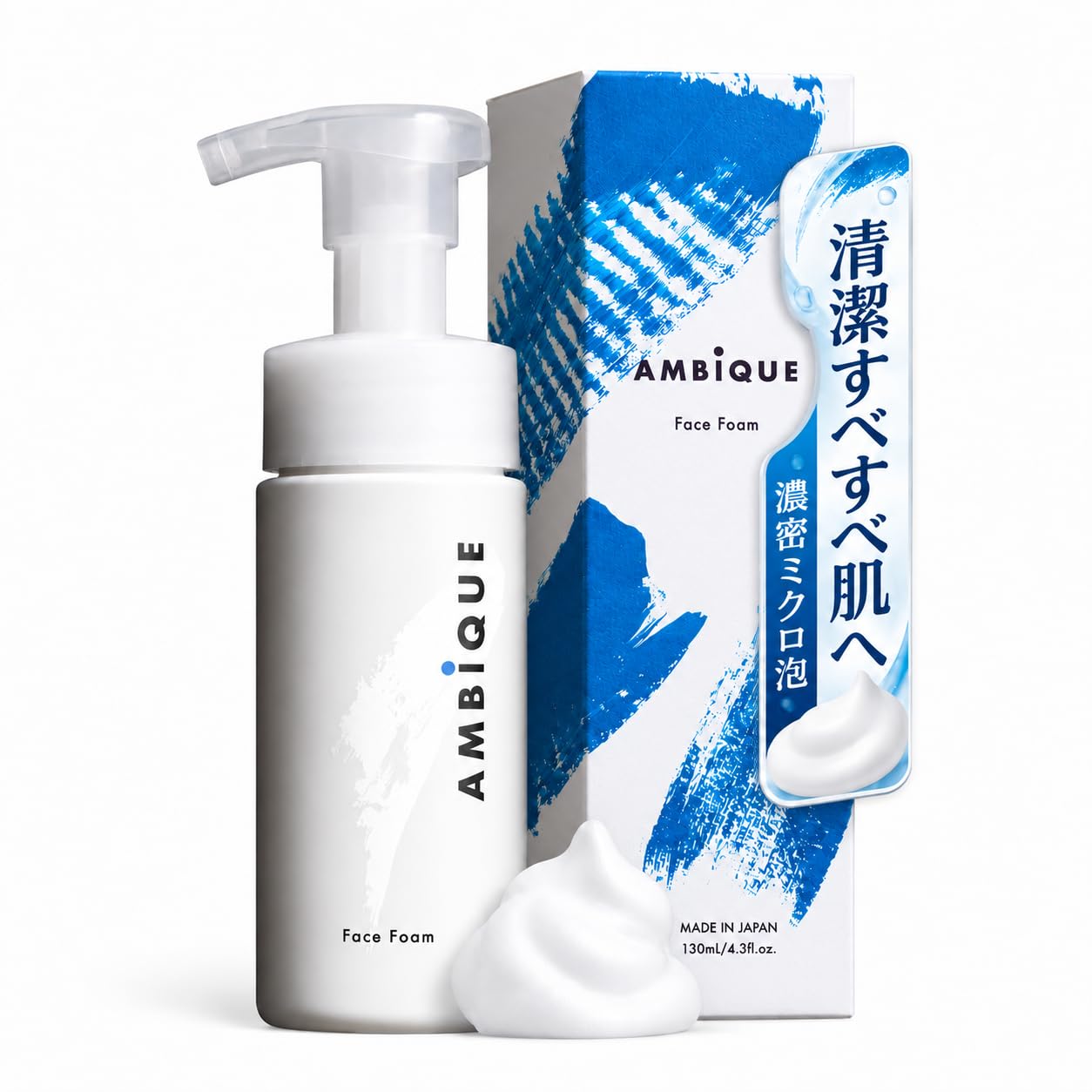 Amazon | アンビーク メンズ 洗顔フォーム 濃密ミクロ泡 2種類の泥 低