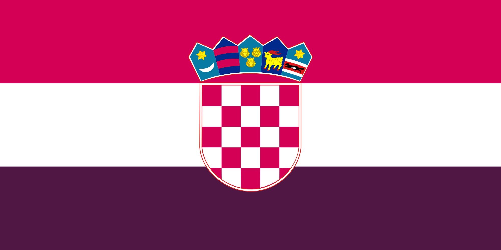 Croatia 1993 drapeau paysage pour raviver vos précieux souvenirs culturels