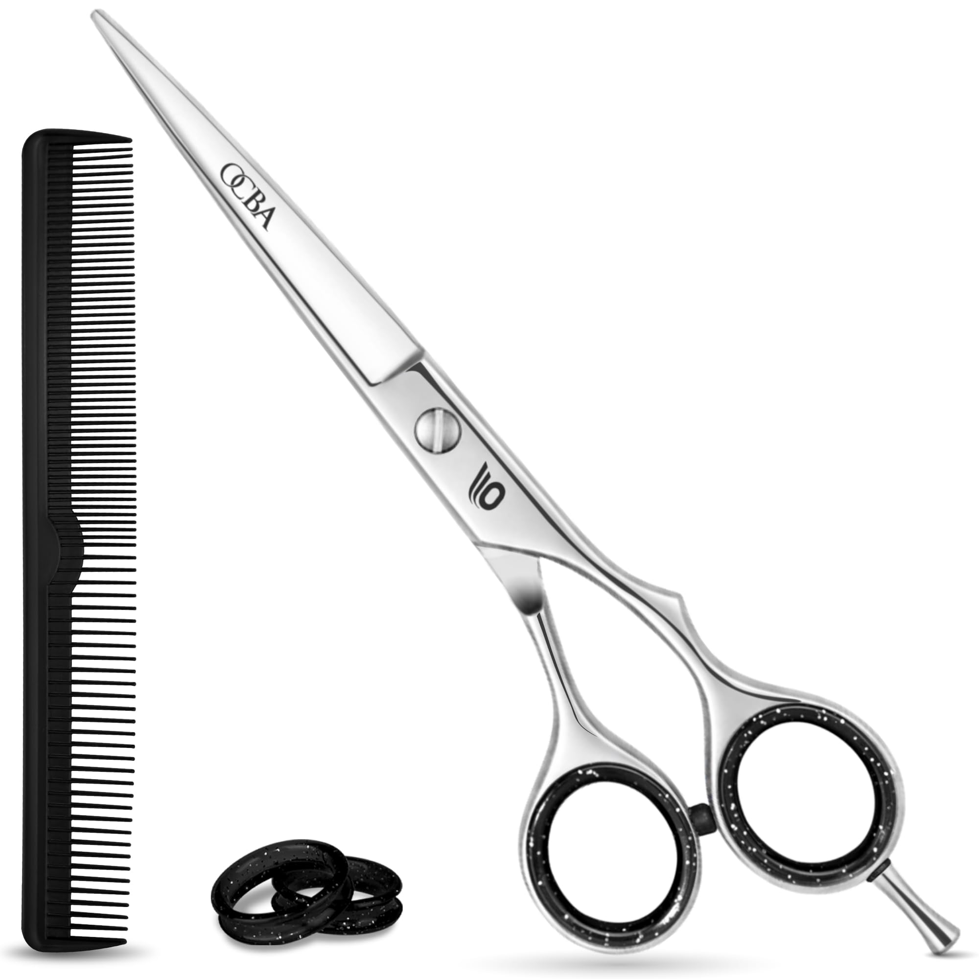OCBA Professional 6" Hairdressing Scissor Sharp Hair Cutting Scissors for Barbers Hairdressers & Stylists Beard & Haircut Scissors for Men & Women (Classic Scissor)