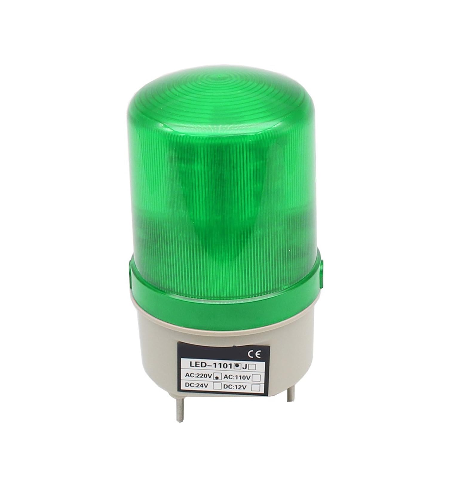 Feu de signalisation LED-1101 vert 12V gyrophare rotatif sonore pour avertissement de sécurité