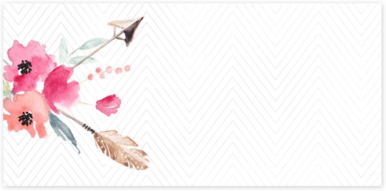 Boho Floral Rectangle Address Labels/Self-Adhesive Custom Address Stickers / 96 Personalized Stickers / 1 1/8" x 2 2/16" Envelope Seals/Made in The USA