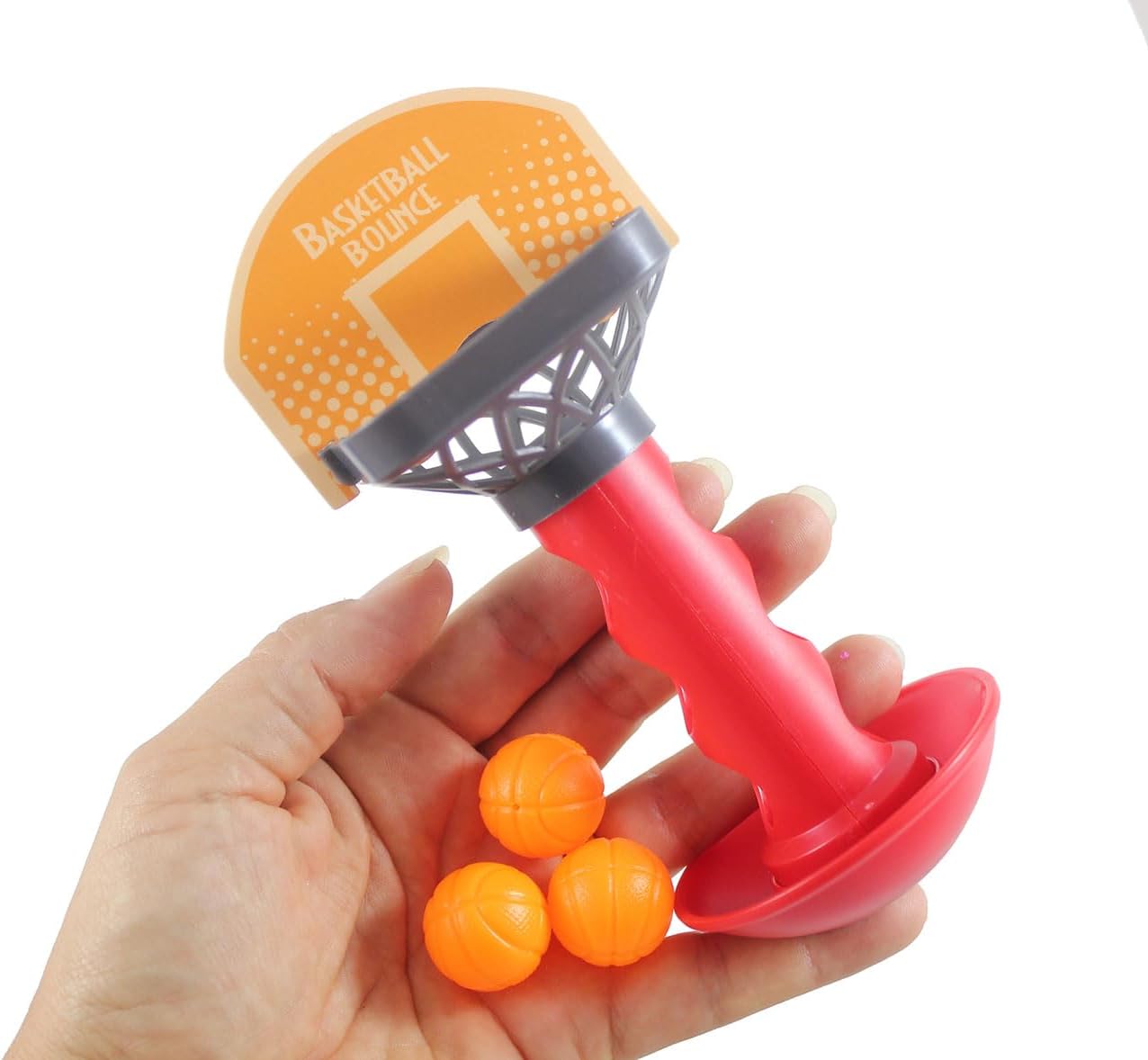 Set of 5 Mini Tabletop Games - Football, Basketball, Hockey, Ball Hop, Coin Hole - Toy Shooting Hoops - Fun Classic Arcade Toy