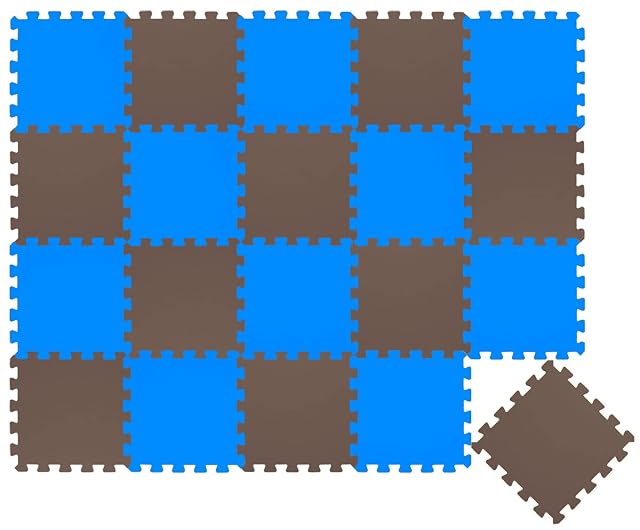 LittleTom 18 Piezas Alfombra Bebé Desde el Primer Mes - 30x30 Colchoneta de Espuma EVA Acolchada