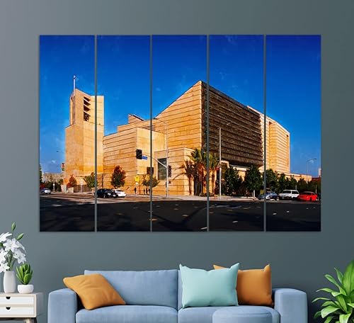 Miniatura 6 de Los Angeles Canvas Print Cathedral of Our Lady of The Angels Los Angeles Cathedral Painting LA Wall Art