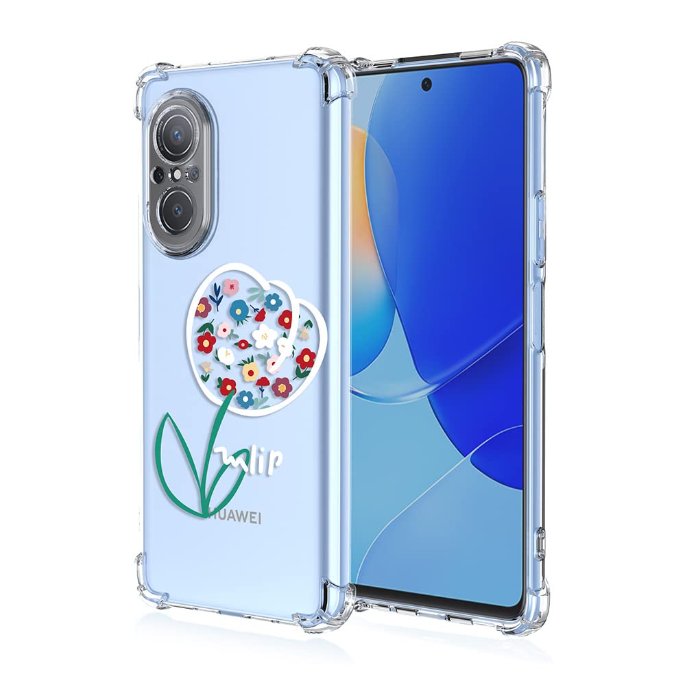 HAOYE Cover per Huawei Nova 9SE Cover, Hybrid Cornice in TPU + Rugged PC [Doppio Strato] 2 in1 Protective Case, Trasparente Back Cover Custodia Bumper. Nero