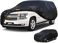 Vista 19 de Kayme - Cubierta completa impermeable de 6 capas p/automóvil apta p/todo clima, protección p/exteriores contra lluvia, rayos UV, algodón