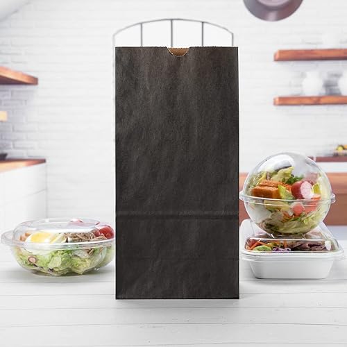 Vista 73 de Restaurantware Bag Tek - Bolsas de almuerzo desechables de 2 libras, 100 bolsas resistentes para llevar, parte inferior plana, ideal para Blanco