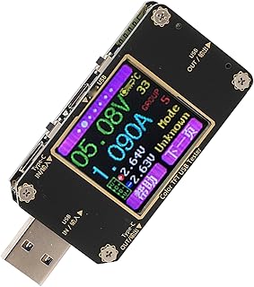 Voltage Current Meter, 4 Operation Buttons 360 Degree Rotation USB Power Tester 4.5-24V 0-3A for Charger Laptop Phone Test