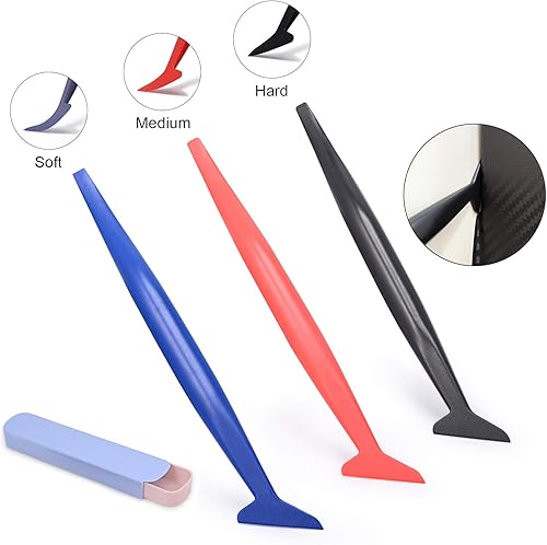 Miniatura 4 de FOSHIO Kit de herramientas de envoltura de vinilo para ventana con cinta de cuchillo de 5M, escobilla de fieltro, micro escobilla de goma, soportes