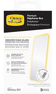 OtterBox Samsung Galaxy S24 Polyarmor Premium - TEMİZ,%60 Geri Dönüştürülmüş Malzeme, Canlı Netlik, Gerçek Dokunuş Tepkisi, Kolay Kurulum
