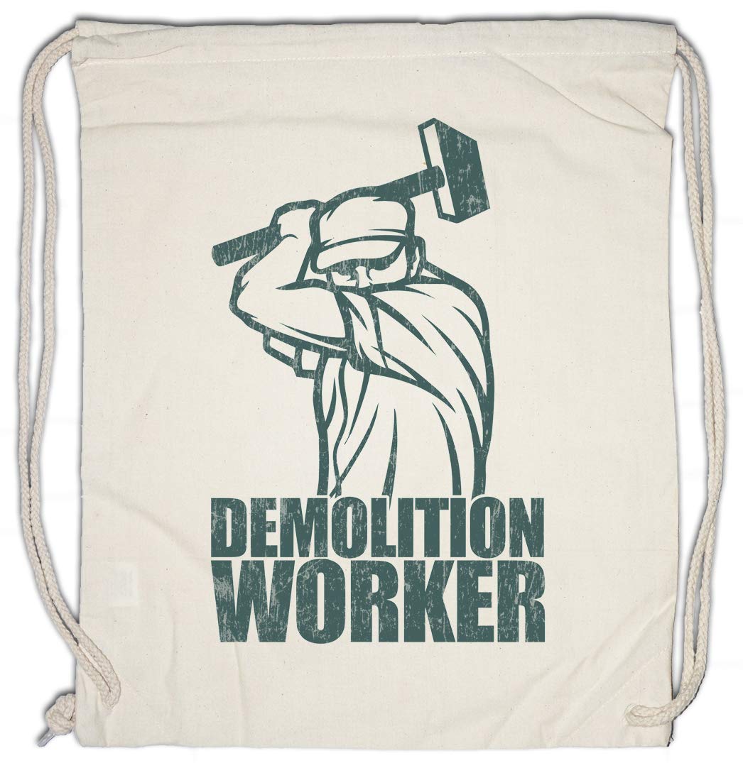 Urban Backwoods Demolition Worker II Drawstring Bag Gym Sack