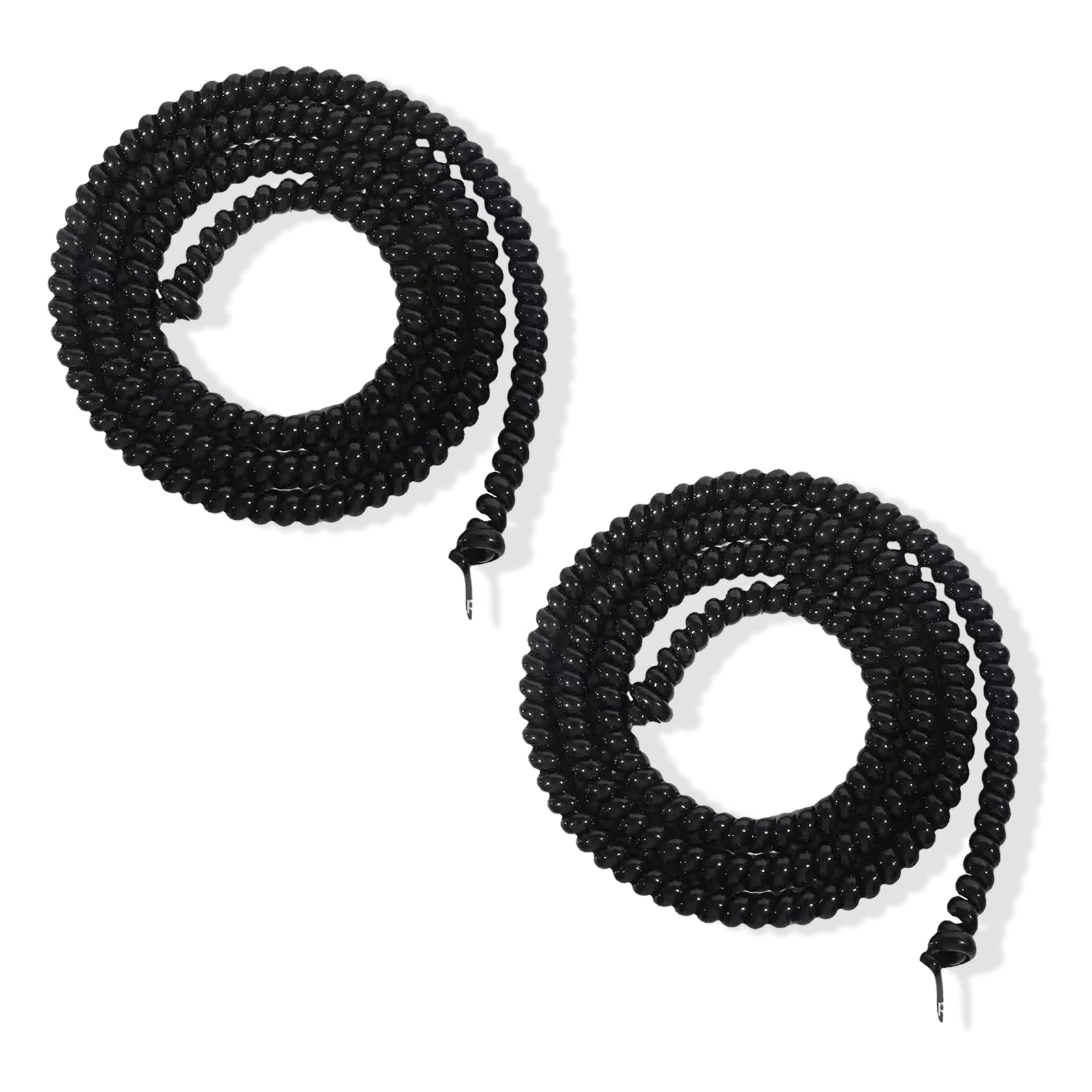 fKiZanthene Spiral Cable Protector Wrap 2 Pack Black Cable Tidy Sleeve for Bike Scooter E-Bike Wire Management and Brake Line Protection Durable Anti-Aging Cable Cover Tube