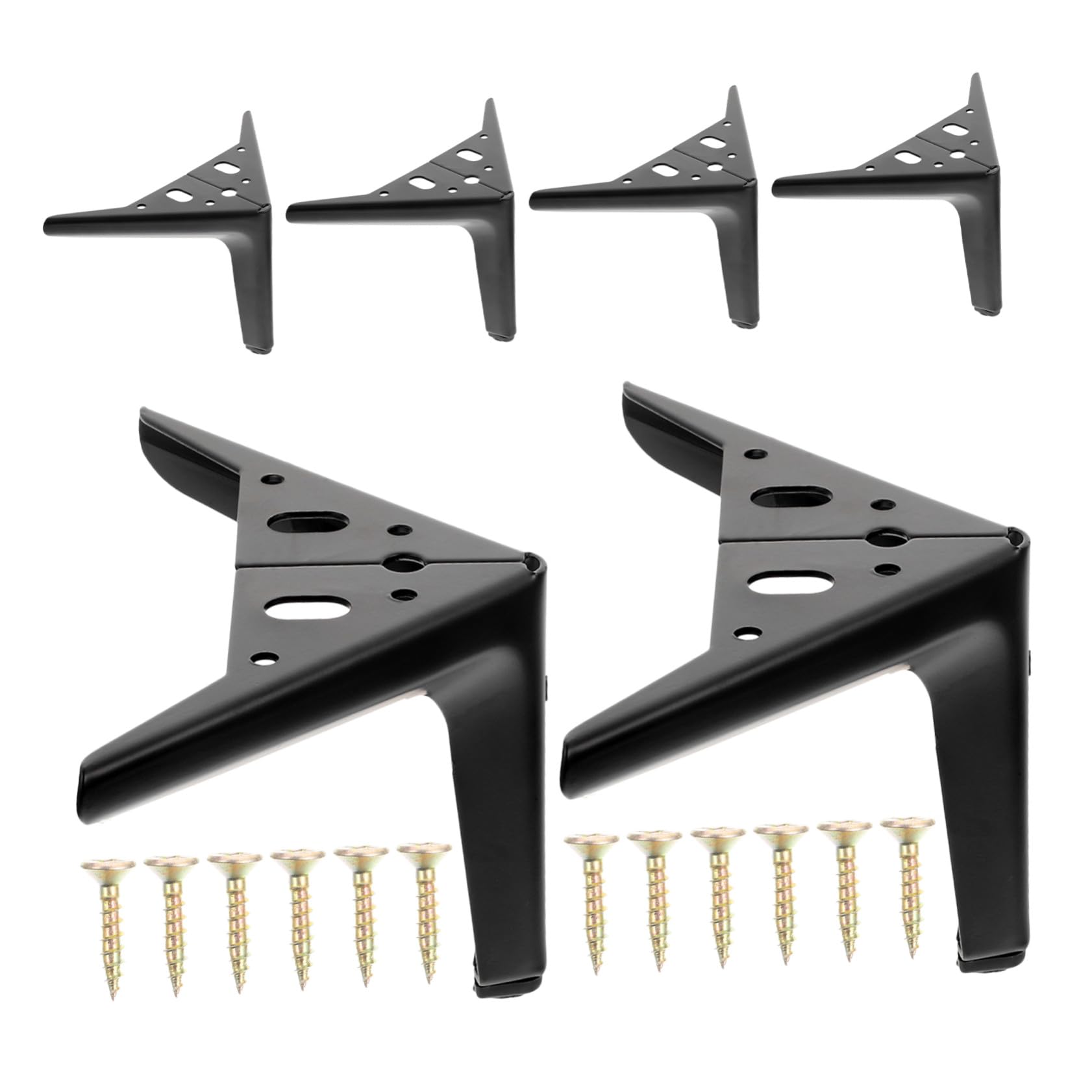 Meubles métal support pour canapé noir Toddmomy