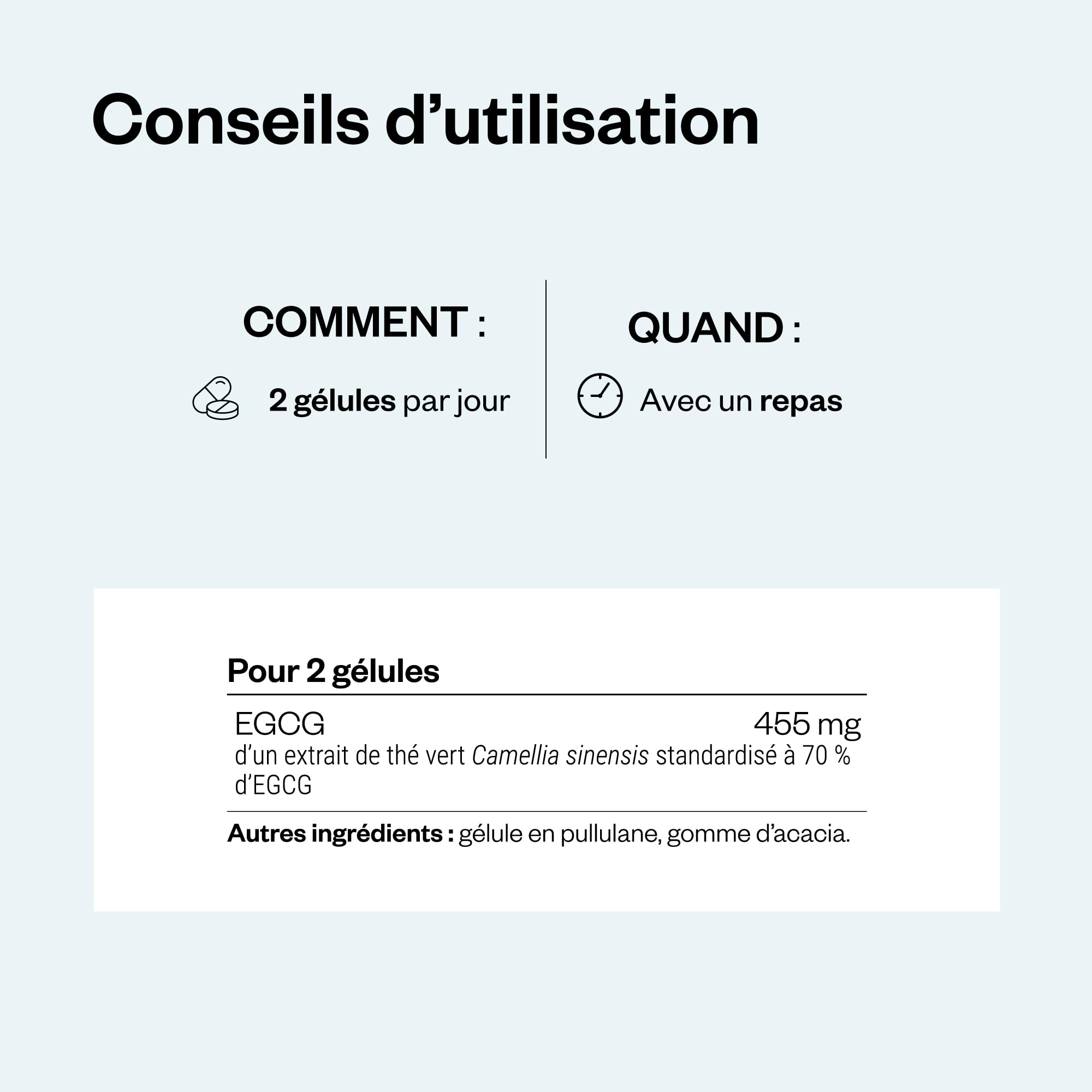 EGCG - Antioxydant - Améliore la Santé Cardiovasculaire - Aide à la Digestion - Extrait de Thé Vert Standardisé à 70% d’EGCg - Vegan - Sans Gluten - Supersmart