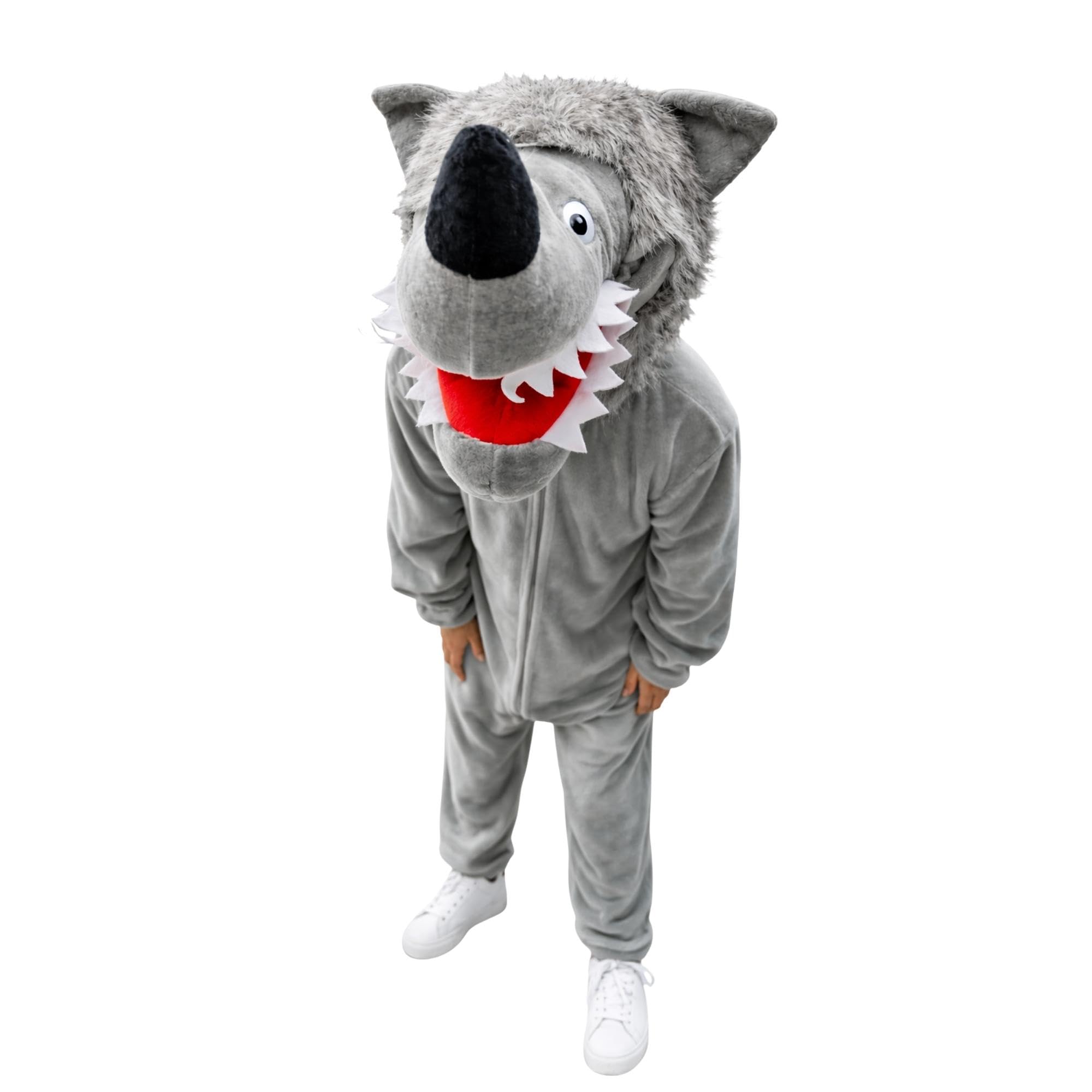 Seruna Wolf-Kostüm, F49 M-L, für Erwachsen-e Männer Frau-en, Wolfs-Rudel Wölfe Tier-Kostüme Fasching Karneval Fasnacht Faschingskostüm-e Karnevalskostüm-e