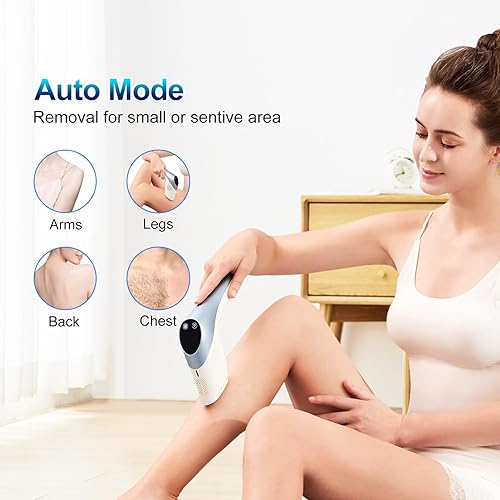Miniatura 6 de MiSMON - Depilación láser de compresa de hielo para mujeres, dispositivo de depilación permanente IPL para cuerpo, bikini, uso doméstico seguro,