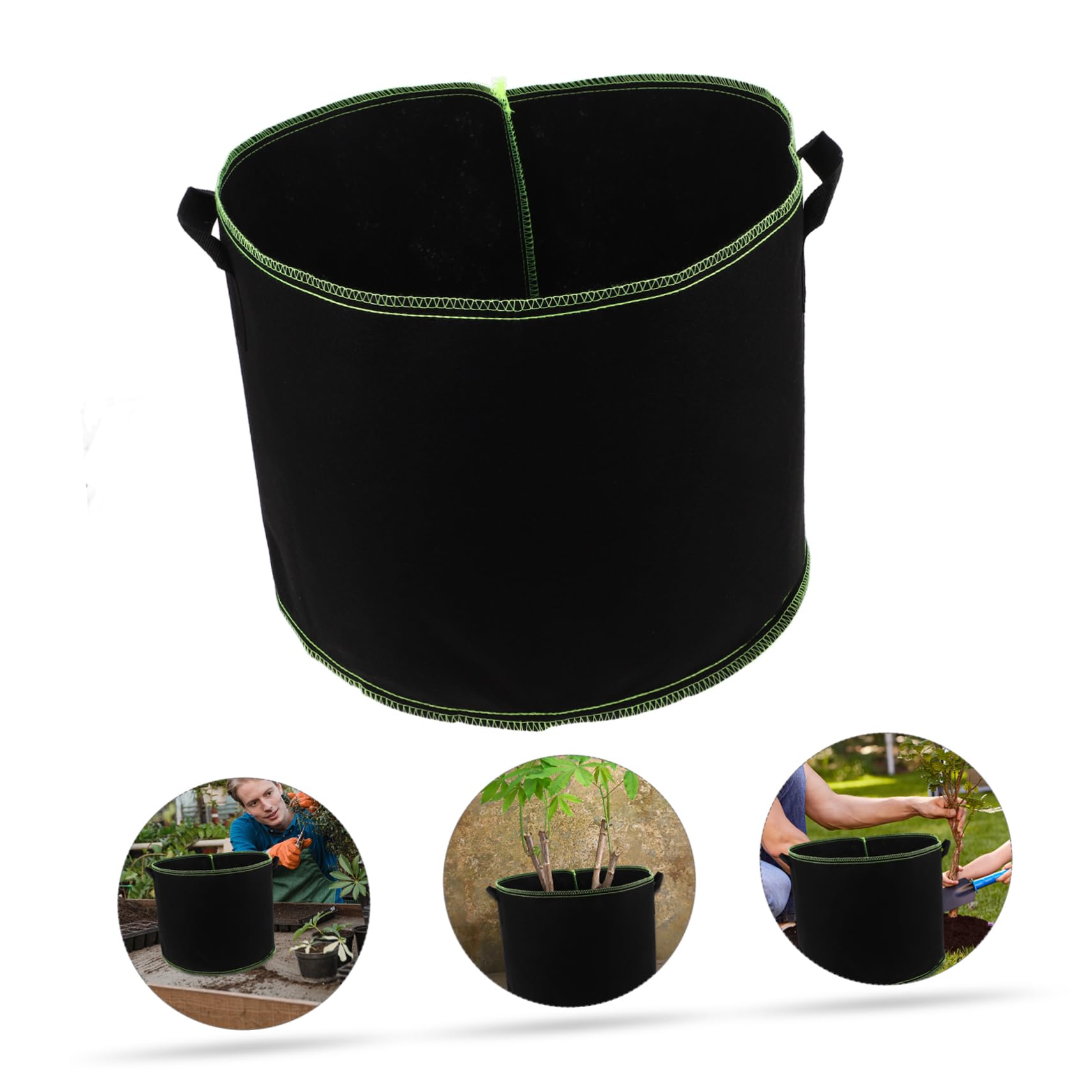 SUPVOX 5 Piezas Bolsas de de Plantas de Tela No Tejida de Macetas de Crecimiento para Jardín Transpirables Drenaje Inteligente para Verduras y Flores