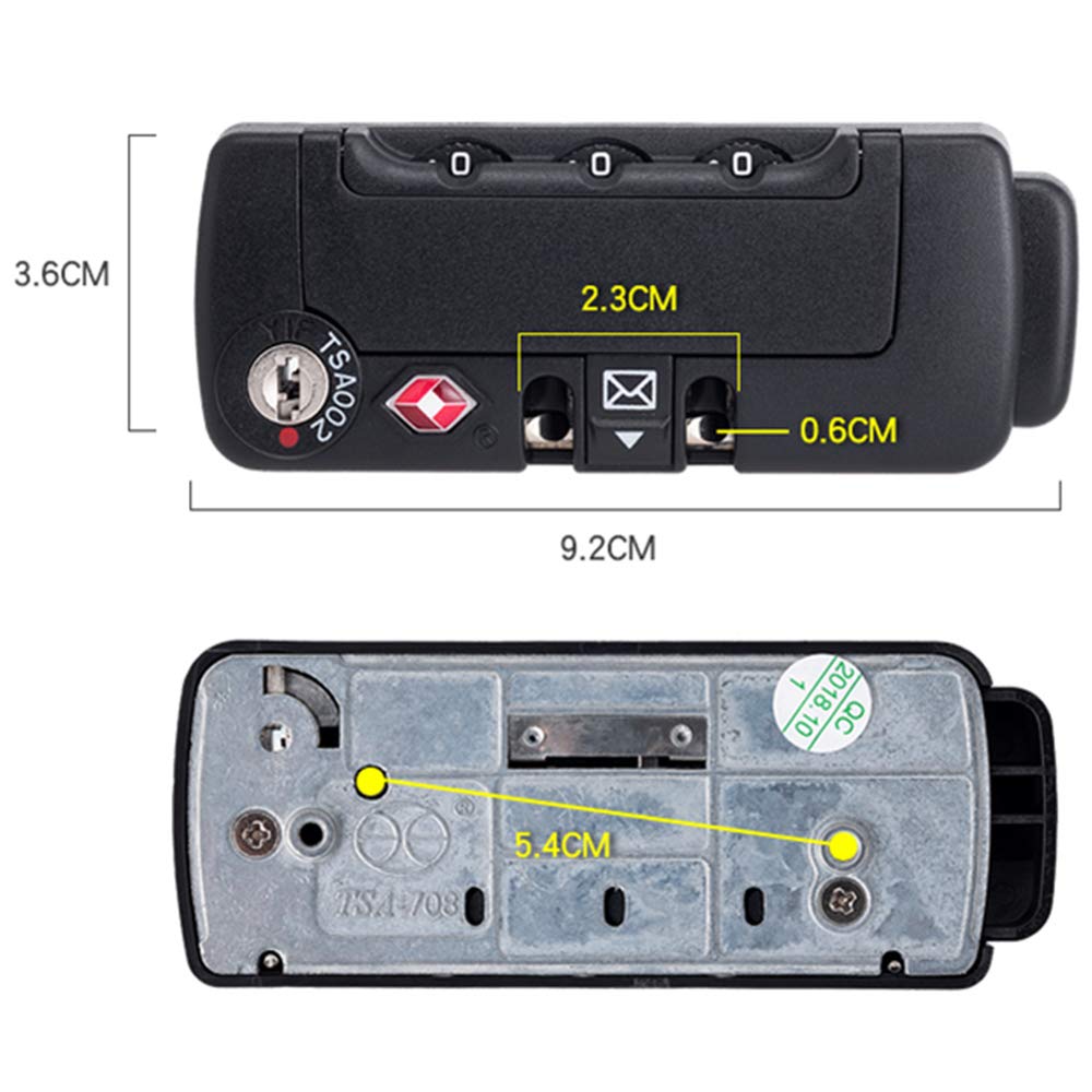 Set di una coppia lucchetti sicurezza con password tipo S009#