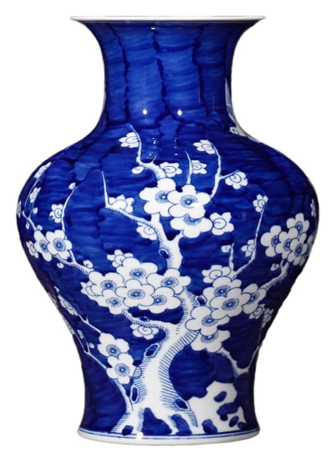 Vase Tabletop Ceramic Chinese Living Room TV Wine Cabinet Decoration 19 * 34cm