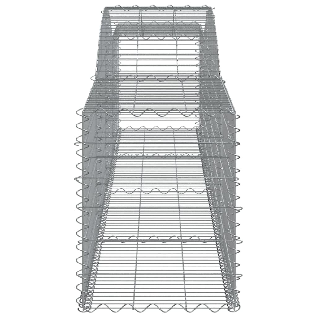 celosias Madera,celosias,Jardinera,Cestas de gaviones 20 uds Forma de Arco Hierro 400x50x60/80 cmIdeal para Jardines, Salones Donde se necesite