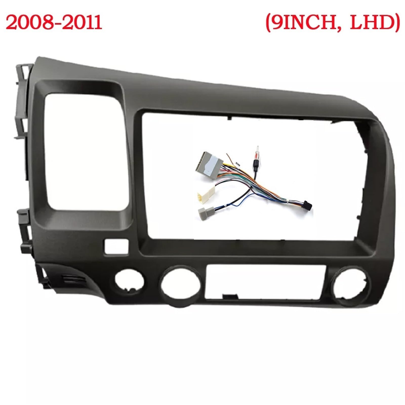 Conjunto Fascia Radio Estéreo para Cívica 2006 2007 2008 2009-2011