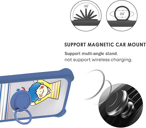 Miniatura 4 de Aroepurt DYL-FACE - Funda para Huawei NOVA 5T, compatible con Huawei NOVA 5T, con protector de pantalla de vidrio templado, PC + TPU 2 en 1, soporte