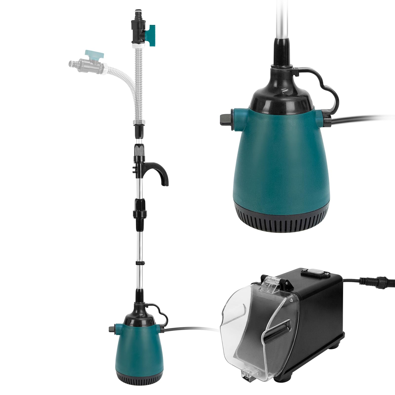 Akku-Tauchdruck/Regenfasspumpe Kompatibel mit Makita 18V Lithium Akku