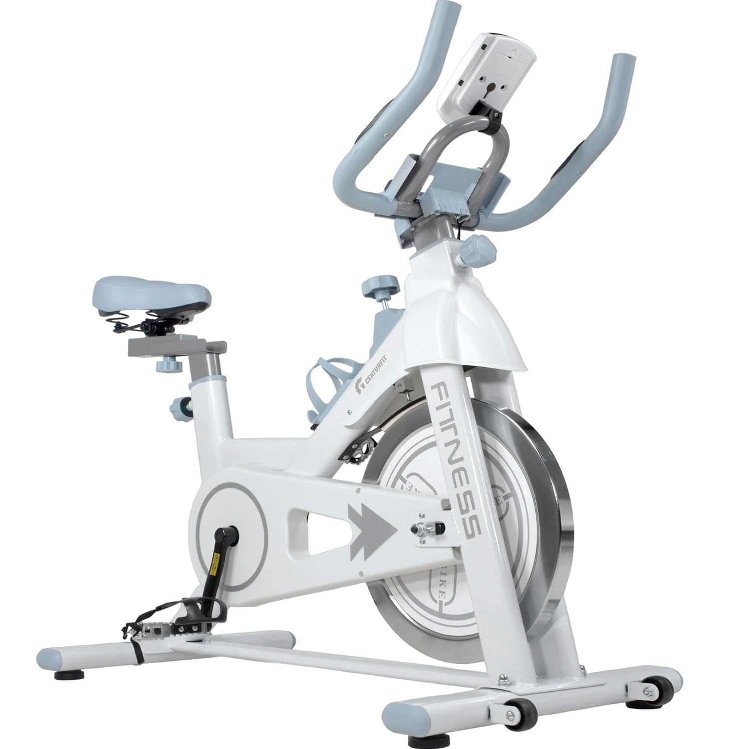 CENTURFIT Bicicleta Fija Spinning 11 Kg Pantalla LCD Soporta 150 Kg Ajuste de 5