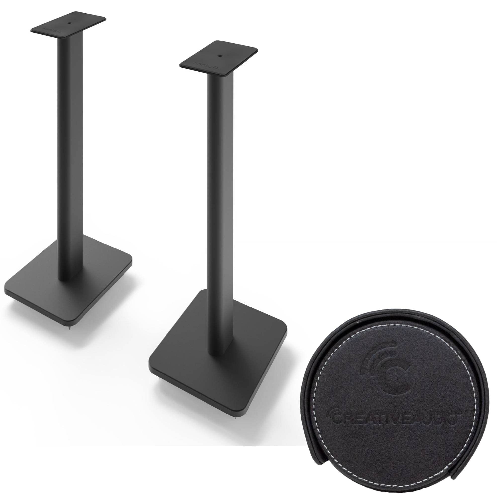 Kanto YU6MW YU6 White Powered Bluetooth Bookshelf Speaker System w/ SP26PL 26