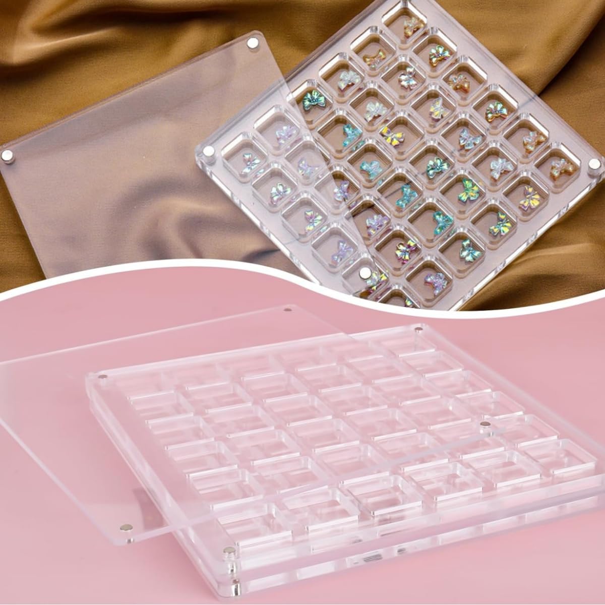 Magnetische Muschel-Displaybox aus Acryl, Acrylic Magnetic Seashell Display Box, 36 Gitter Transparent Acryl Muschel Aufbewahrungsbox Ausstellungsbox, Diamant Edelstein Schmuck Organizer Box Magnetische Muschel-Displaybox aus Acryl, Acrylic Magnetic Seashell Display Box, 36 Gitter Transparent Acryl Muschel Aufbewahrungsbox Ausstellungsbox, Diamant Edelstein Schmuck Organizer Box