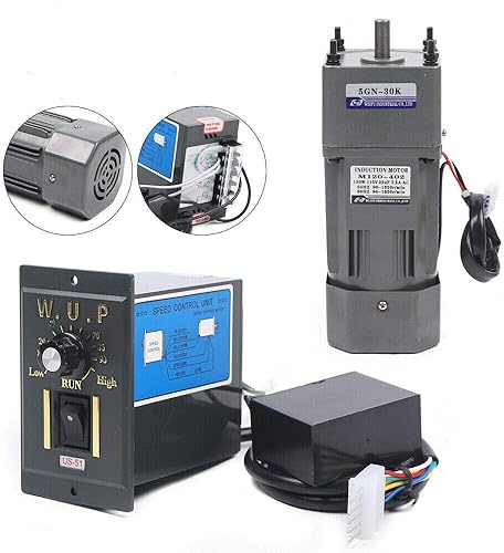 Miniatura 201 de Motor de engranajes eléctrico 120W DC 24V Reductor de engranajes helicoidal Caja de engranajes Motor eléctrico de engranajes RV 50K 35Nm Motor 120W