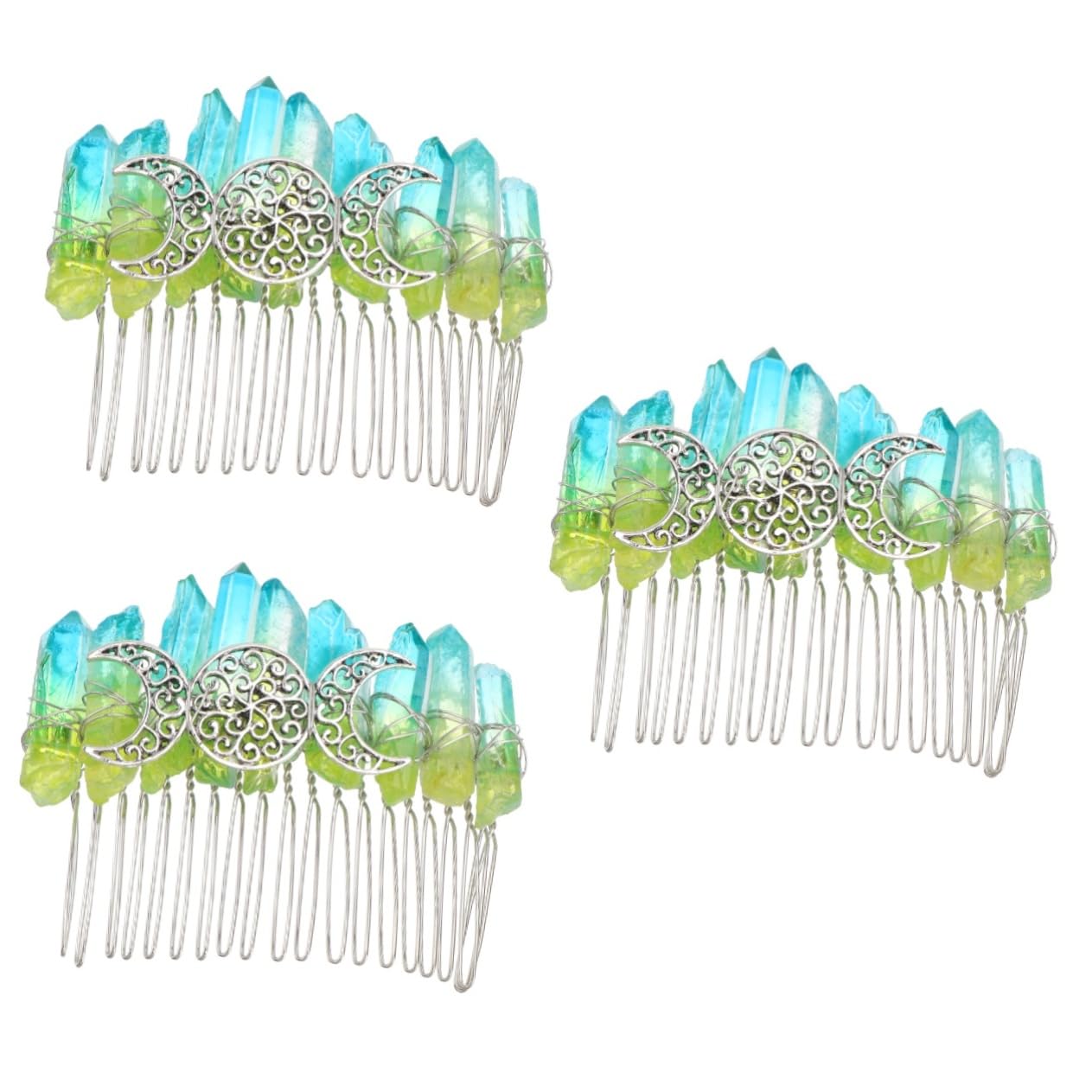 ifundom 3stücke Haarkamm Für Hochzeiten Handgemachter Tuck Comb Mit Zähnen Elegantes Haarschmuck Für Bräute Und Mädchen Perfektes Accessoire Für Besondere Anlässe Haarschmuck Für