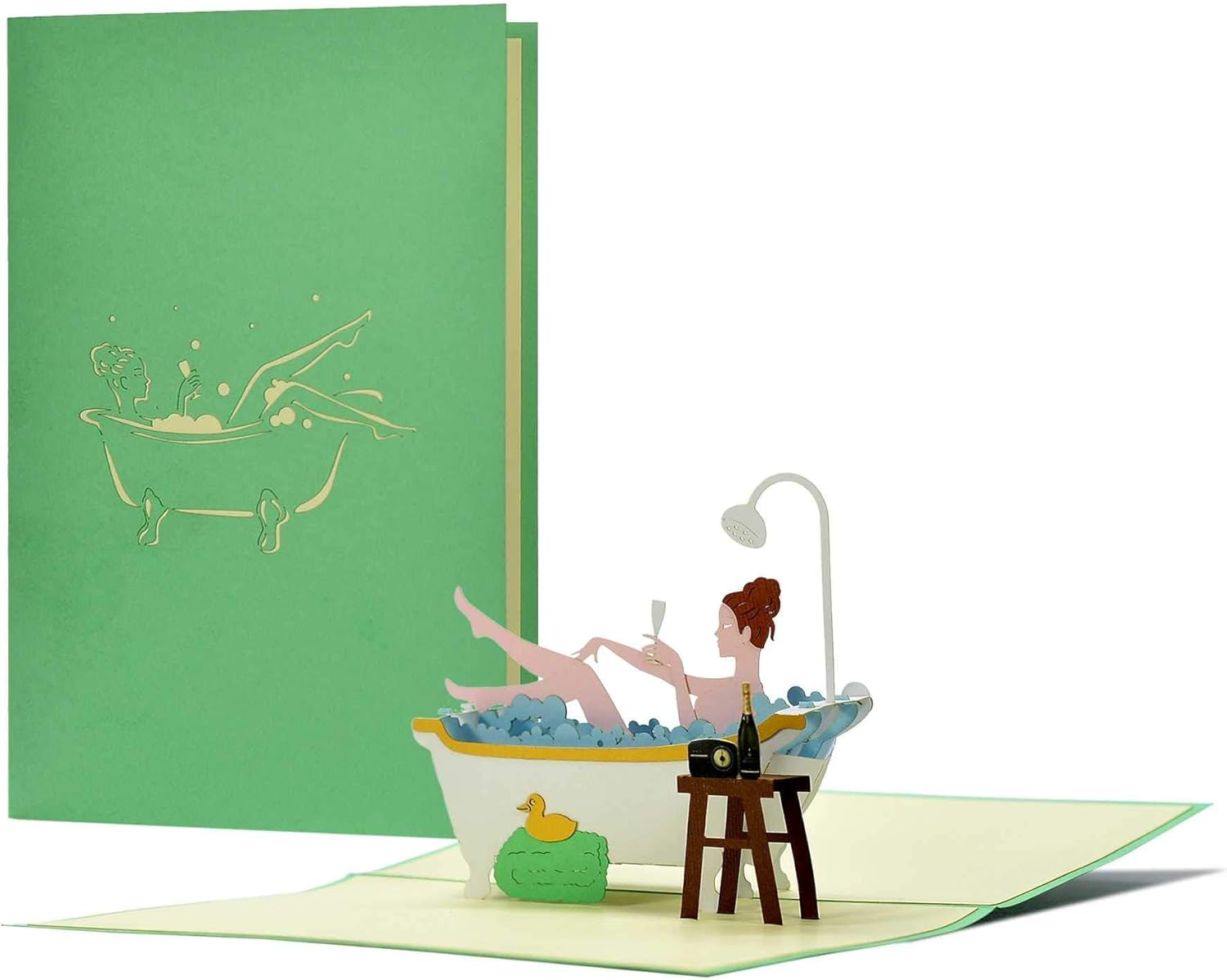 Diese-Klappkarten Wellness Gutschein|3D Pop-Up Geburtstagskarte|Geschenkidee zu Geburtstag Muttertag Valentinstag|Wellness Geschenk für Ehefrau, Mama, Tochter, Beste Freundin|H26