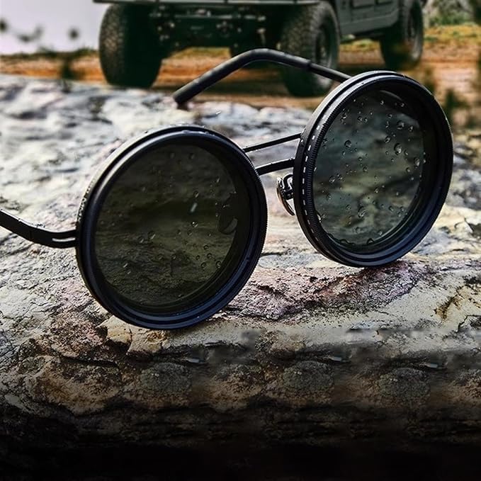 Image of Smart Photochromic Polarized Sunglasses | 1-9 Level Adjustable Tint, UV400 Protection, Anti-Glare Lenses -Travel & Sports Eyewear for Men & Women