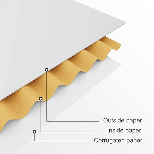 Miniatura 4 de Paquete de 50 cajas de envío pequeñas de cartón, cajas de estraza, cajas de regalo (4 x 6 x 2 pulgadas, color blanco)