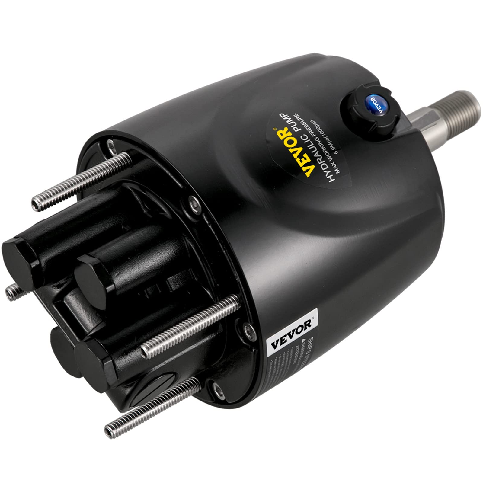 VEVOR Hydraulic Boat Steering Kit, 300HP Hydraulic Steering Kit Helm Pump, Cylinder, Wheel, 24