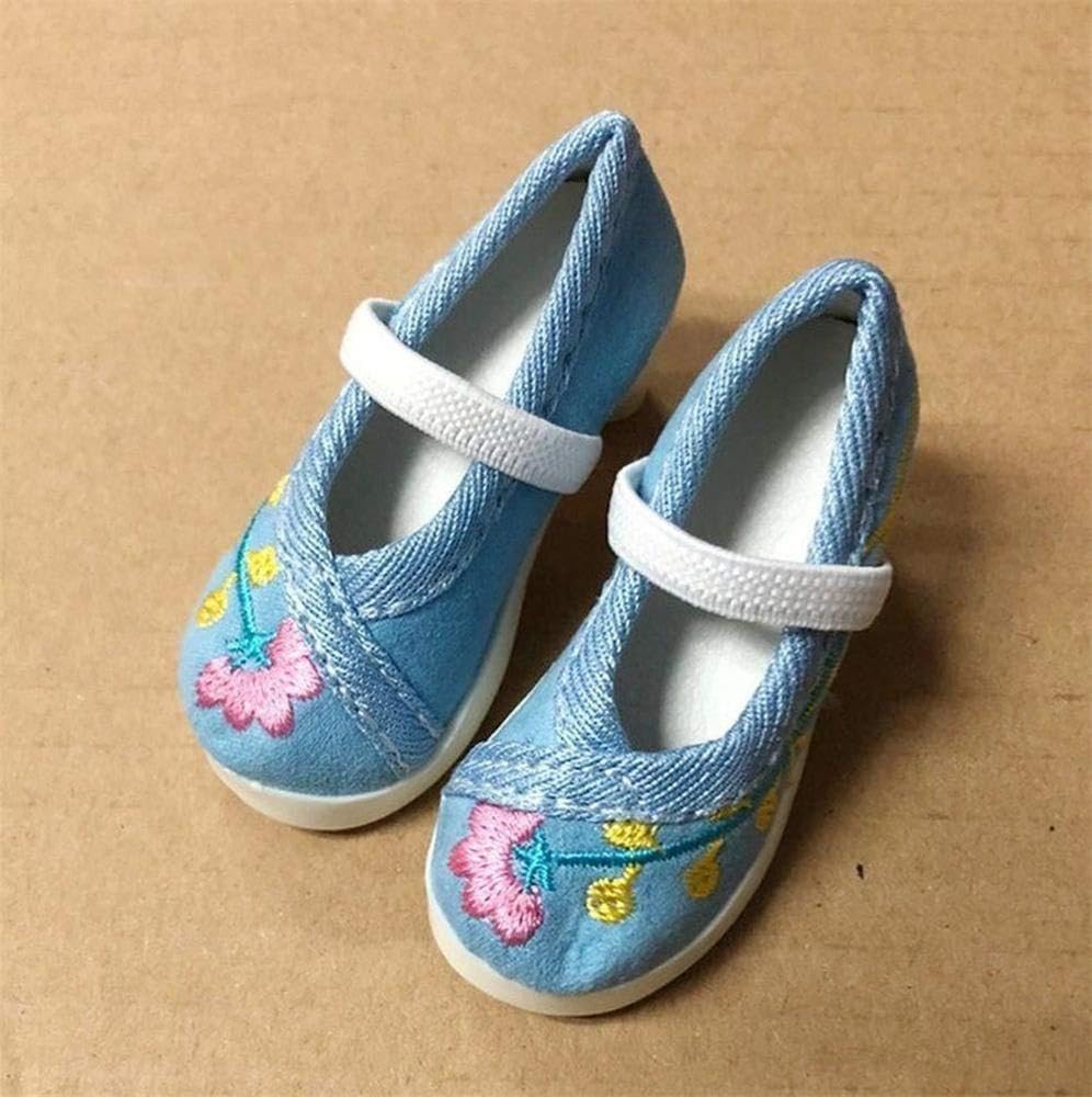 Chaussures brodées à Petits Talons pour poupée BJD 1/3 (60 cm) - Accessoire de Costume décontracté