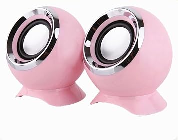 Portable Speaker Mini Mini Bass Stereo Loud Jack USB Charging Fashion PC Speaker Pink