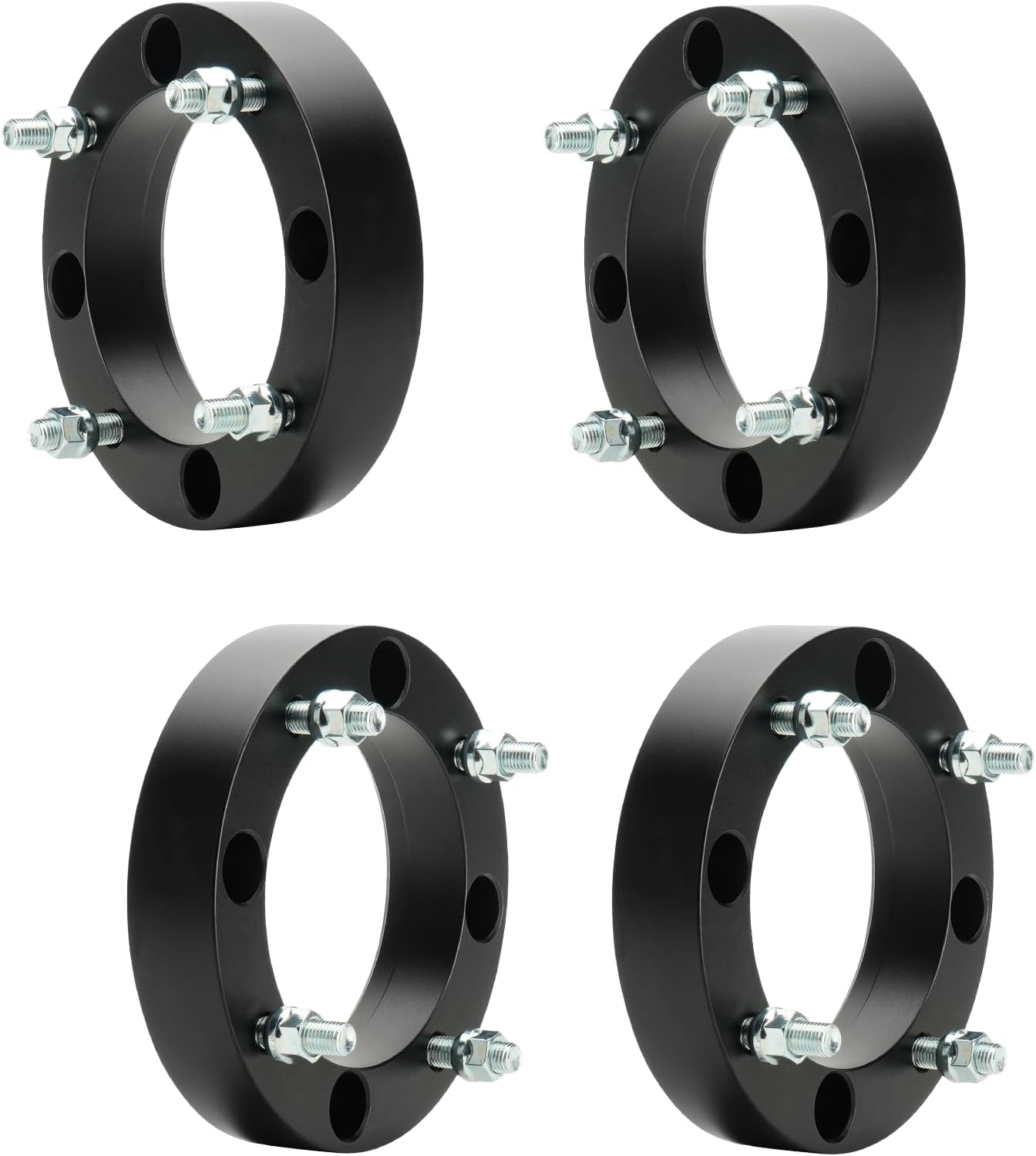 ILONPA 4x156 2 inch (50.8mm) ATV Wheel Spacers w/131mm Bore for 2013-2017 Polaris Ranger XP 900 EPS, 2015-2017 RZR 900 EPS Trail, 2014-2017 RZR XP 1000 EPS, 12x1.5 Studs Wheel Adapters, Set of 4