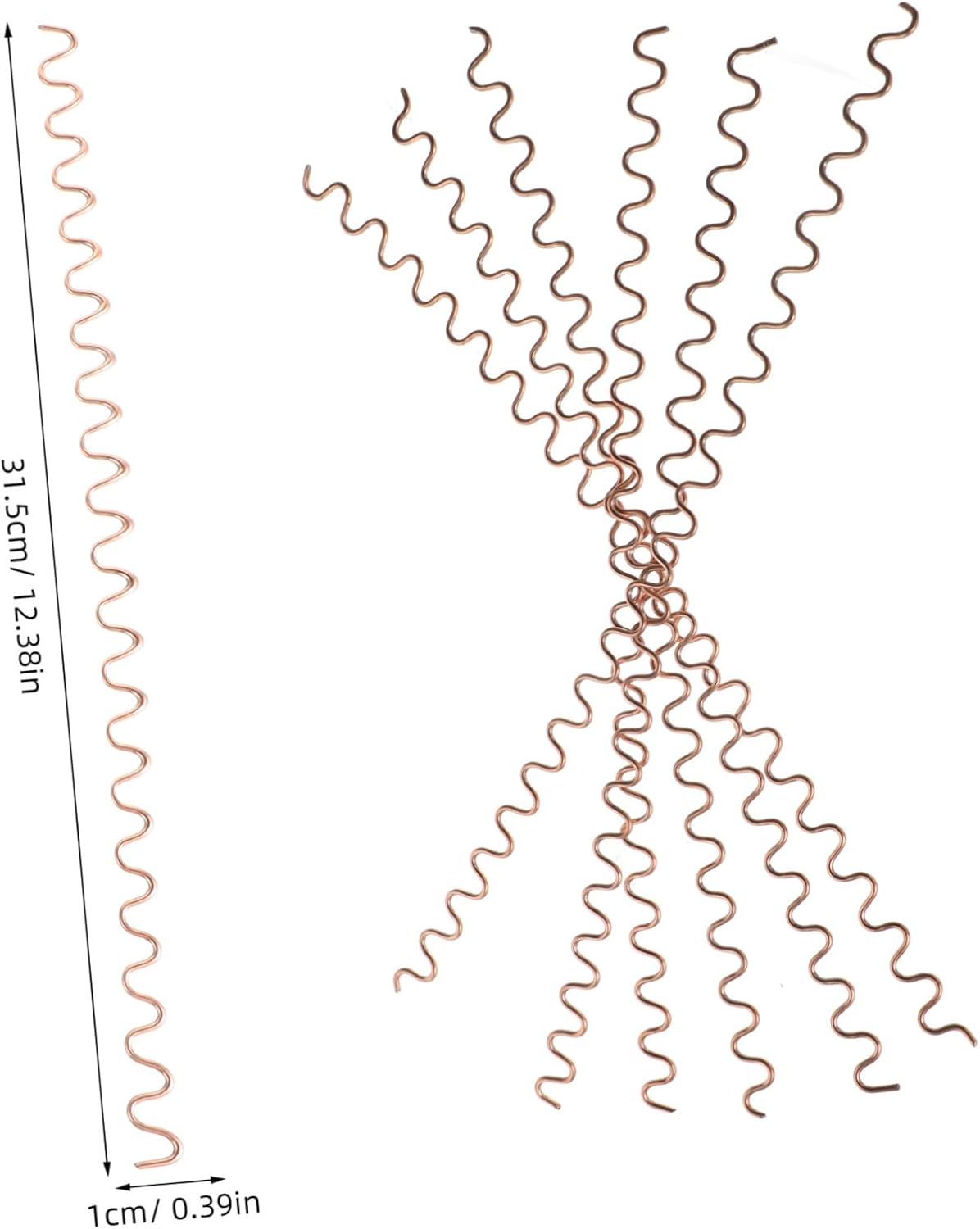 Gatuida 100pcs Wave Welding Wire for Car Repair Durable Metal Dent Pulling Supplies for Bumper Damage Fixing Essential Tool for Mechanics and DIY Enthusiasts