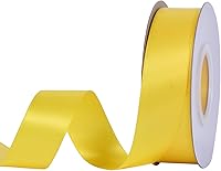 Vista 178 de YAMA Cinta de satén de doble cara, 7/8 pulgadas, 25 yardas para envolver regalos, color rosa