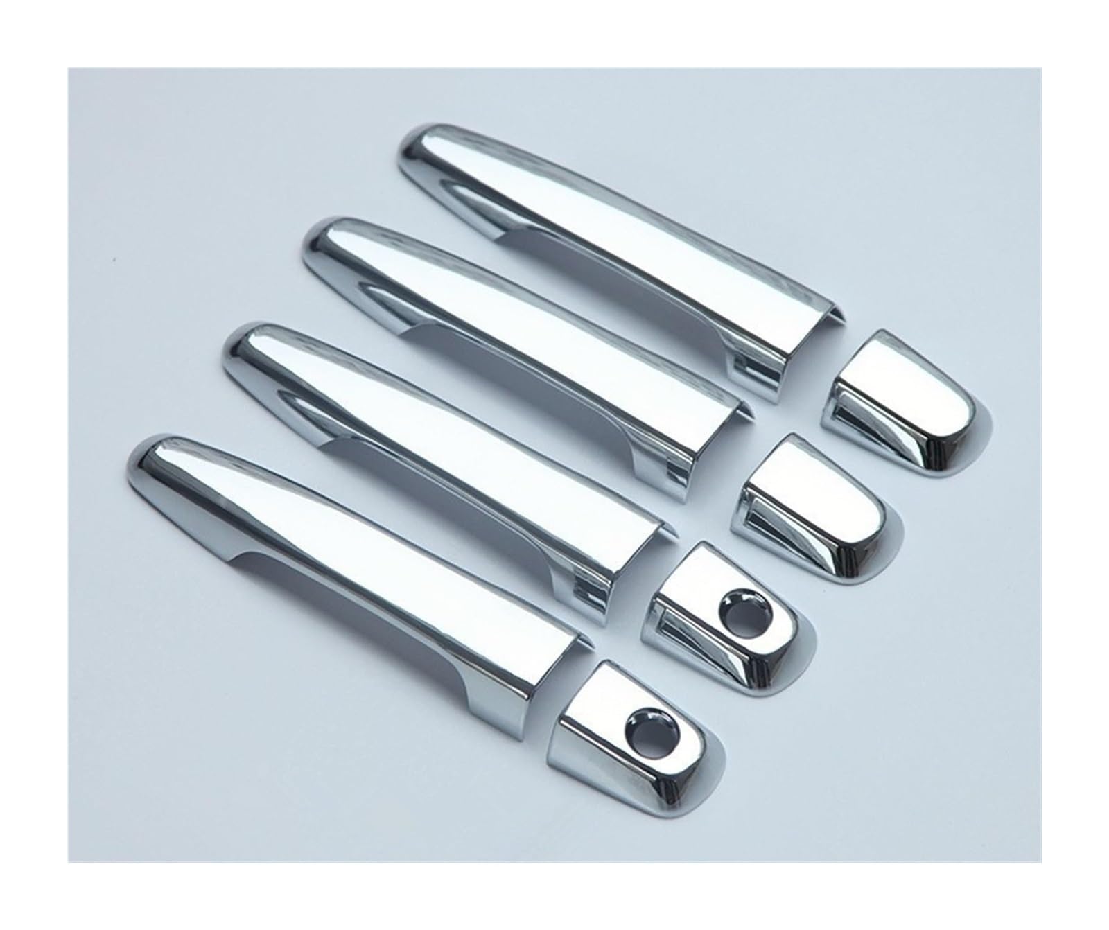 Hckclmbmzw Style2 For Pajero Sport 2011-2018 Chrome Car Door Handle Cover Exterior Styling Accessories Door Handle Cover(Style2)