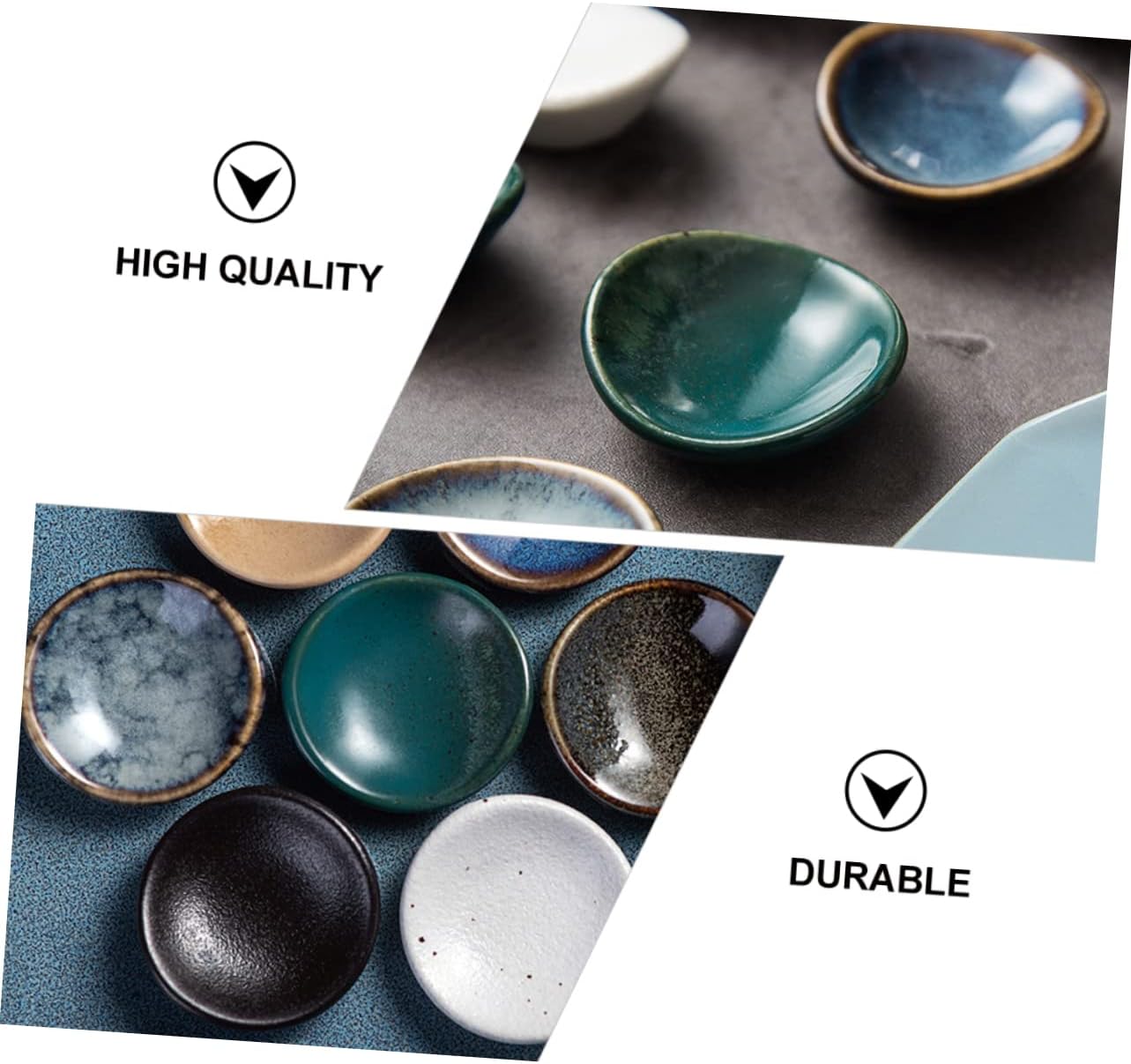 7pcs Japanese Ceramic Chopstick Rests Spoon Holder Round Design Tableware Accessory for Home and Restaurant Use Elegant Porcelain Chopsticks Stand Random Color