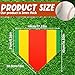 1pcs Training Home Plate, Home Plate Softball Baseball Batting mat Colored Blended Non-Slip Mat for Pitching & Hitting Practice, Can be Used Indoors & Outdoors